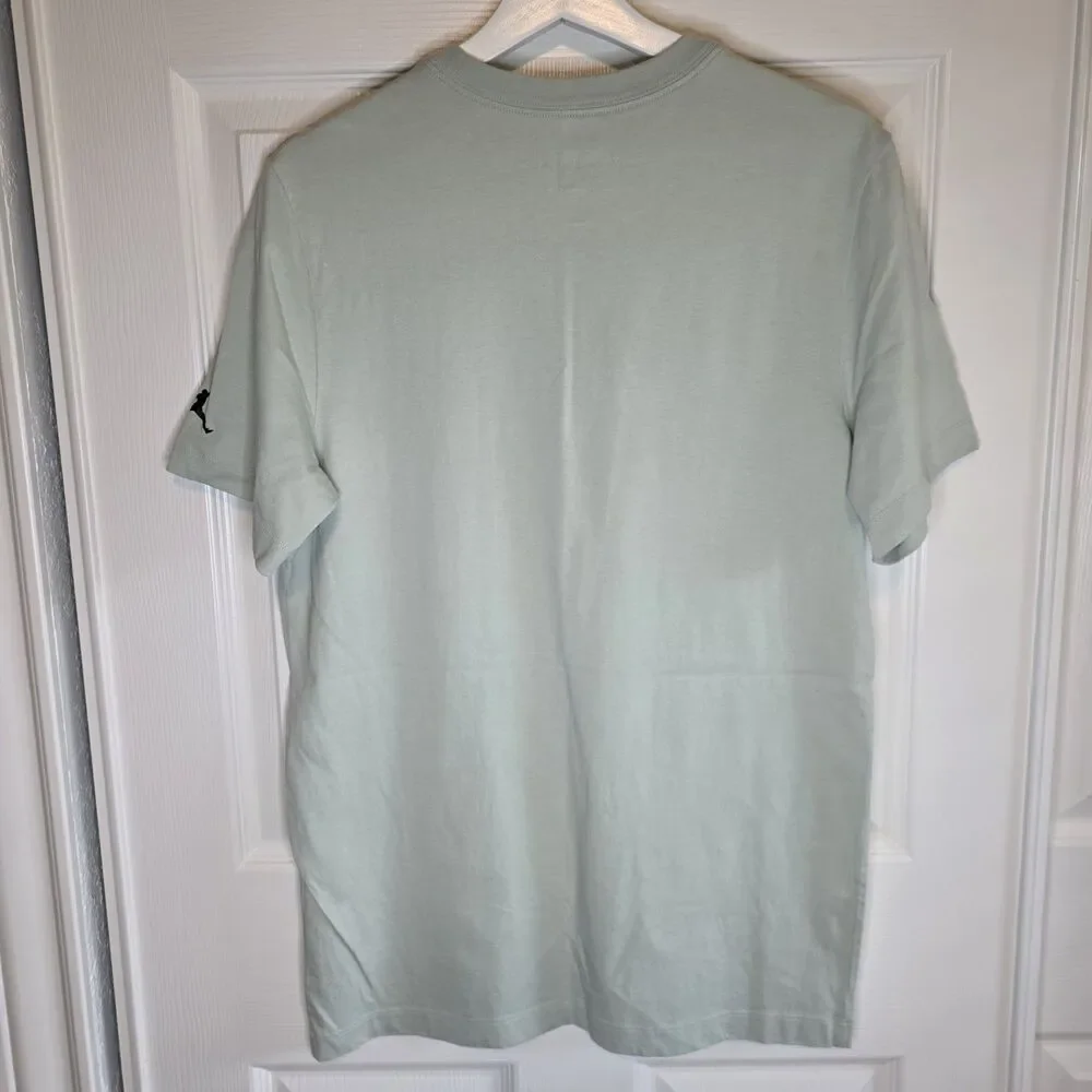 Michael Jordan Shirt Mens M Green Barons Baseball Graphic Tee Jumpman Nike